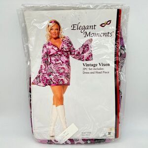 New Elegant Moments Plus Size Vintage Vixen Costume - Size 1X/2X